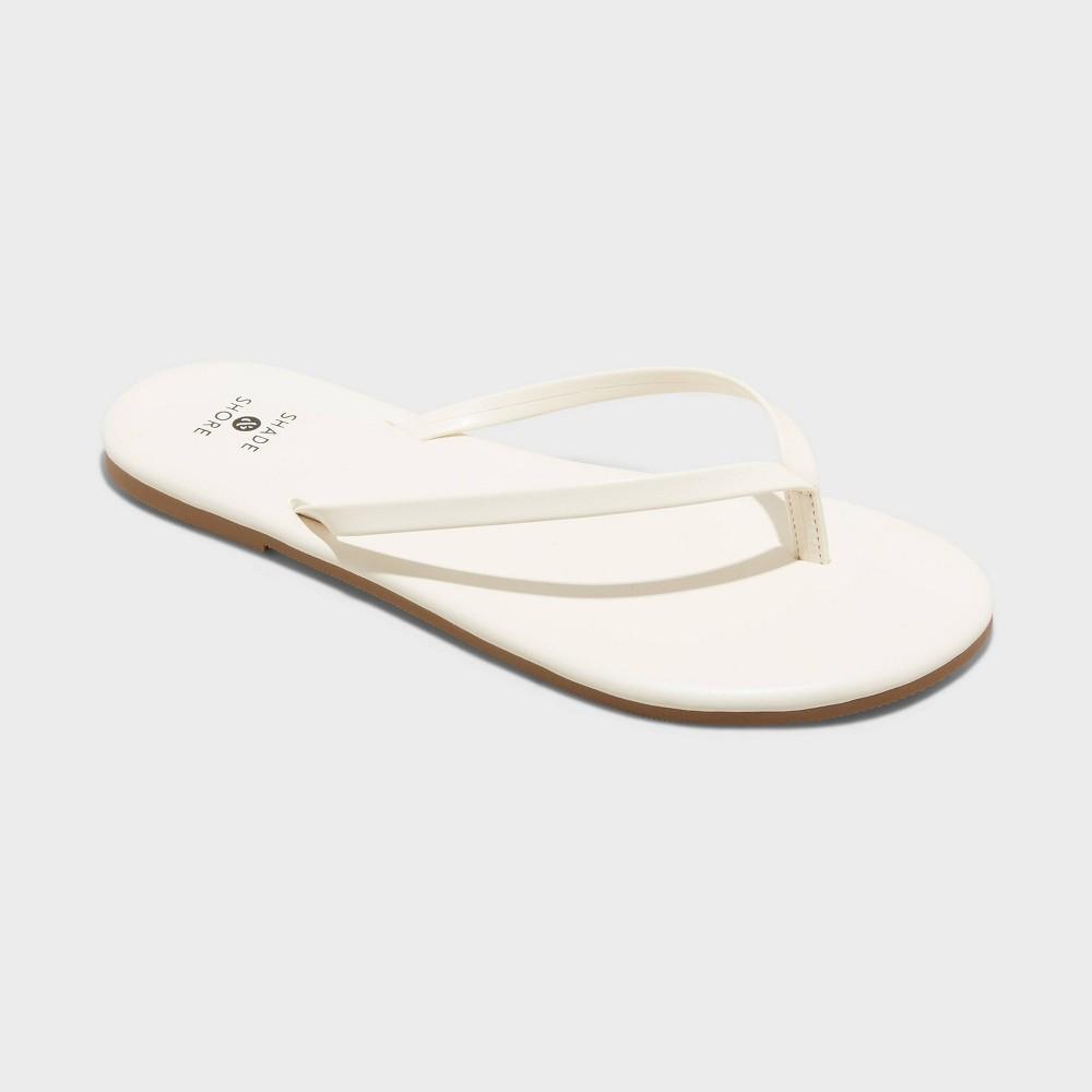 Womens Cali Flip Flop Sandals - Shade & Shore Cream 8 Product Image