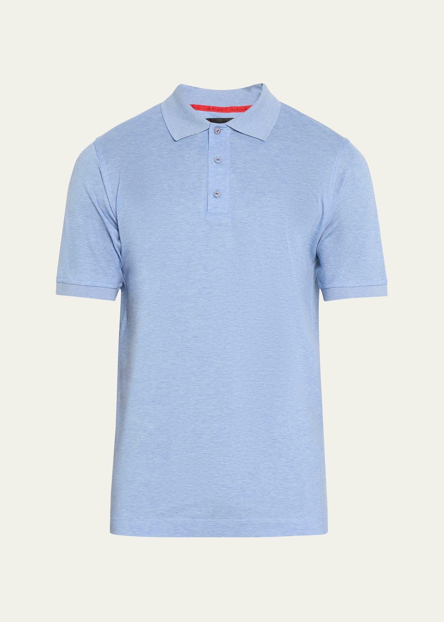 Mens Cotton Pique Polo Shirt Product Image