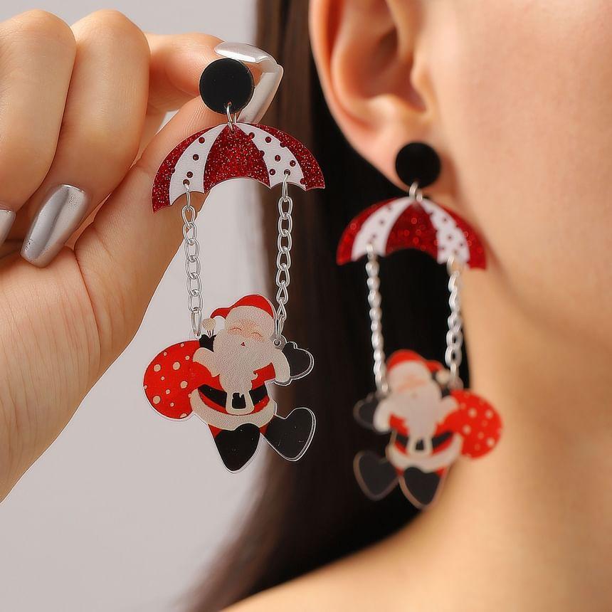 Christmas Tree / Santa Acrylic Dangle Earring Product Image