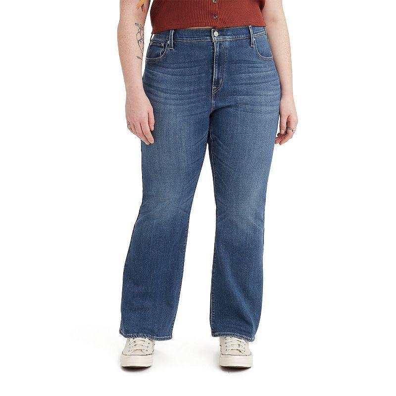 Levis Plus Size 726 High Rise Flare Leg Denim Jeans Product Image