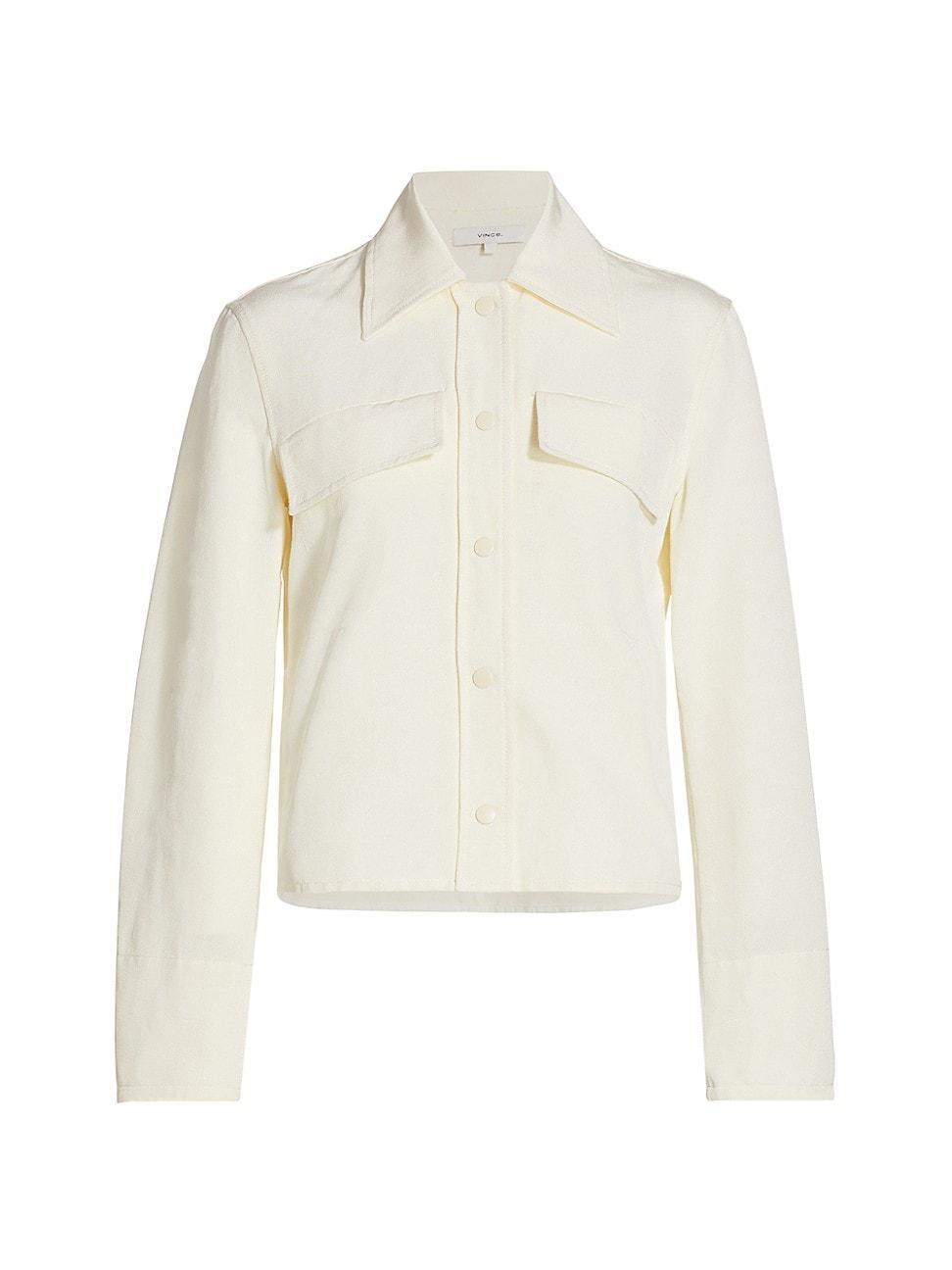 Womens Textured Shirt Jacket Product Image