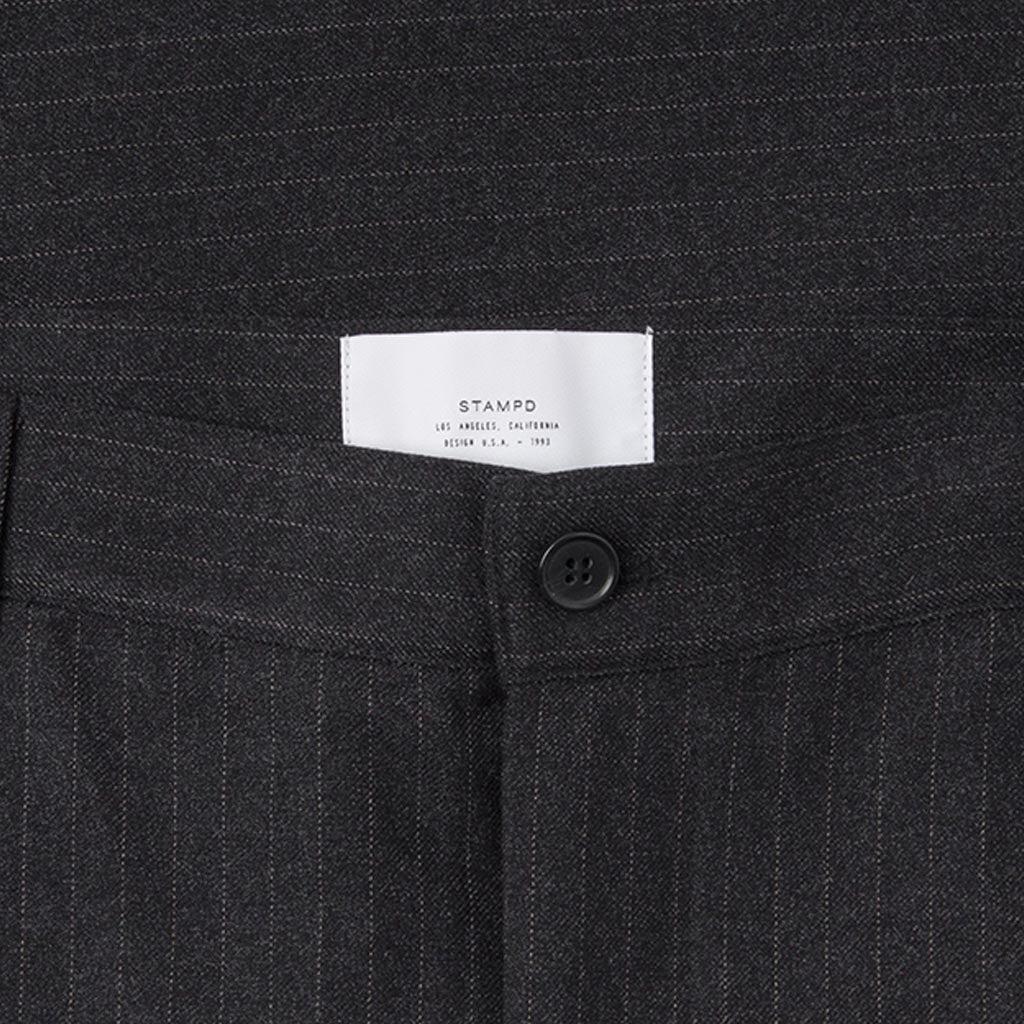 Arden Trouser - Black Pinstripe Male Product Image