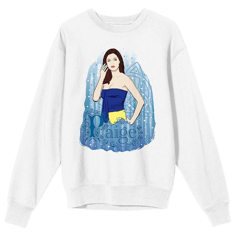 Mens Bioworld Charmed 1998 Paige Matthews Portrait In Blue Long Sleeve Graphic Sweatshirt Product Image