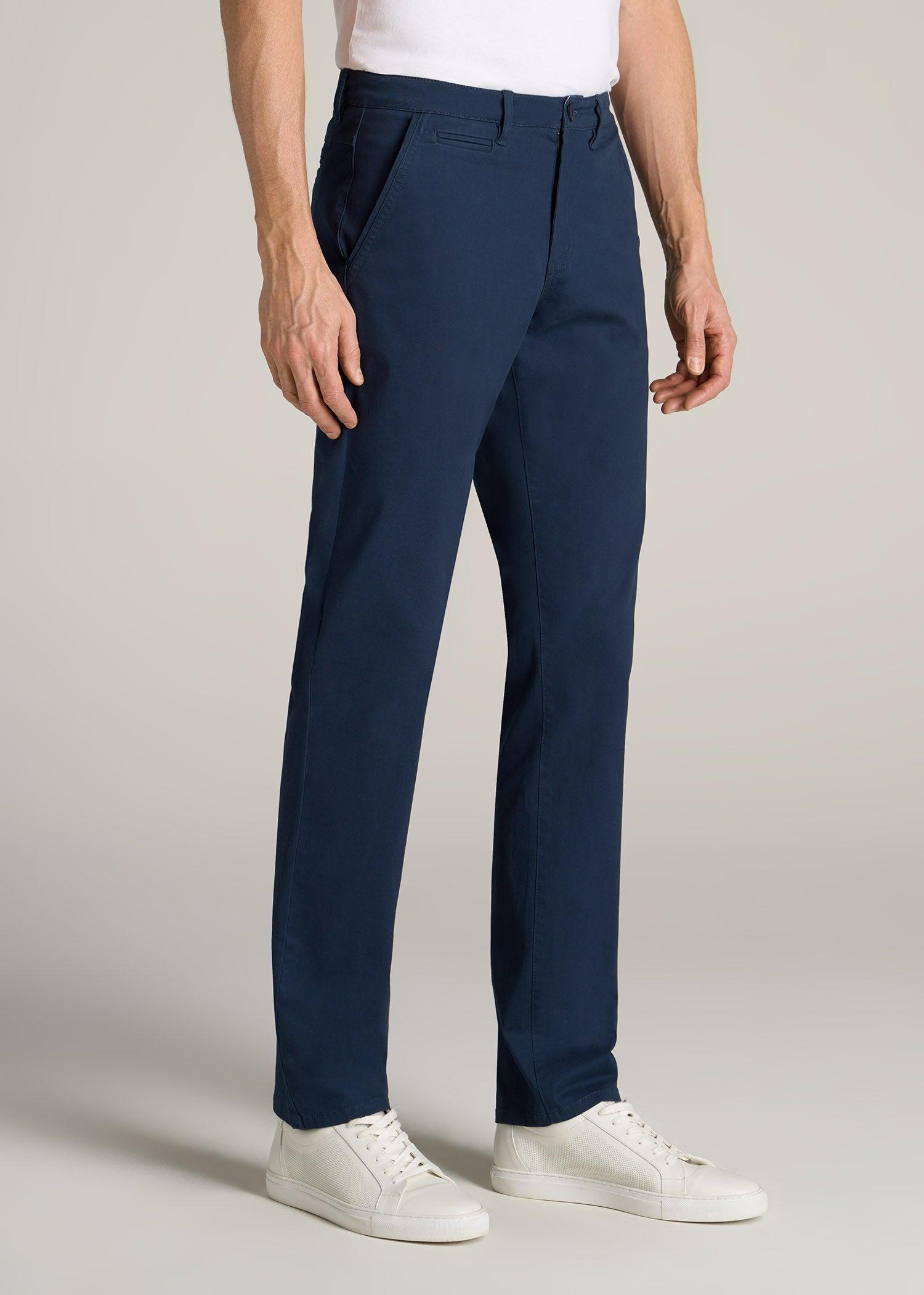 Carman TAPERED Chinos in Marine Navy - Pants for Tall Men Male Product Image