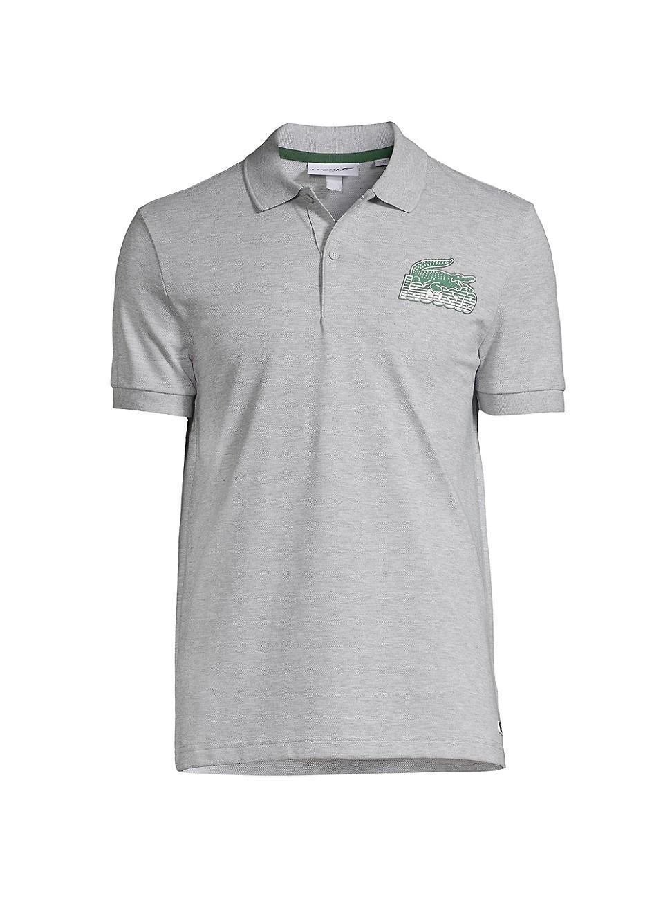 Lacoste Regular Fit Cotton Piqu Graphic Polo Product Image