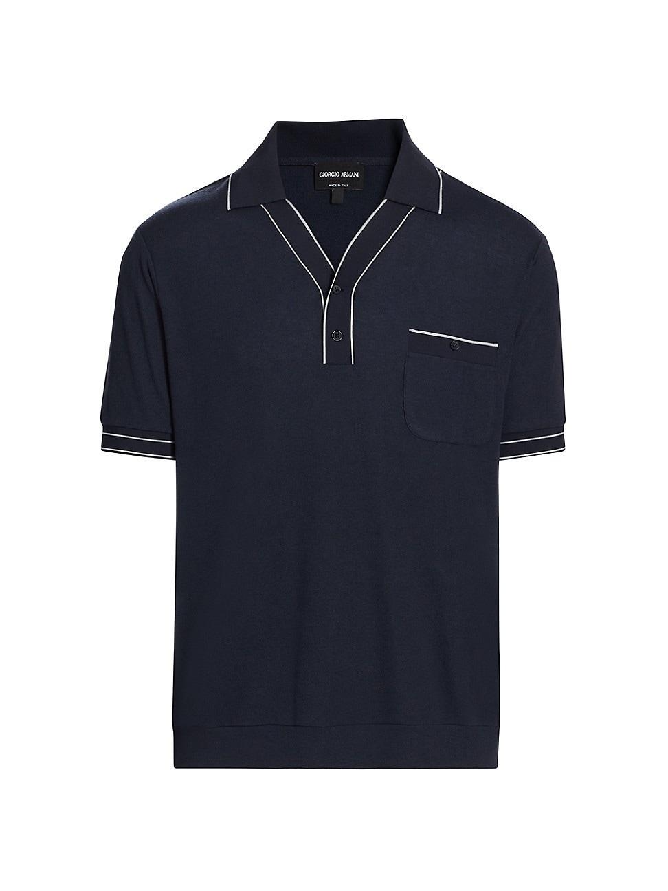 Mens Wool-Blend Polo Shirt Product Image