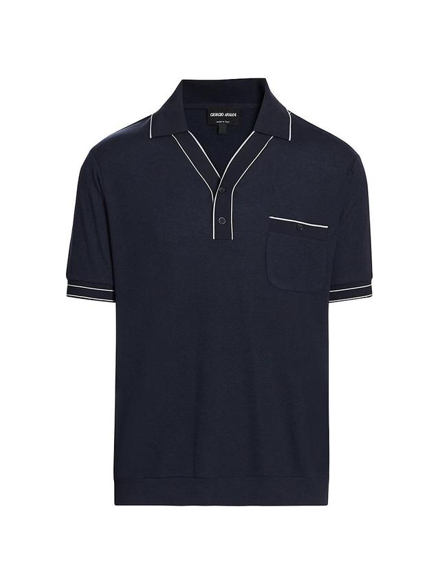 Mens Wool-Blend Polo Shirt Product Image