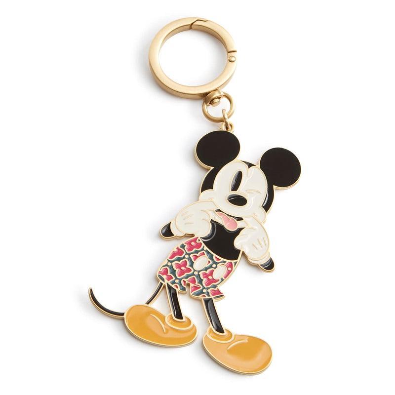 Vera Bradley Disney Silly Mickey Mouse Bag Charm Keychain Women Pink/Green Product Image