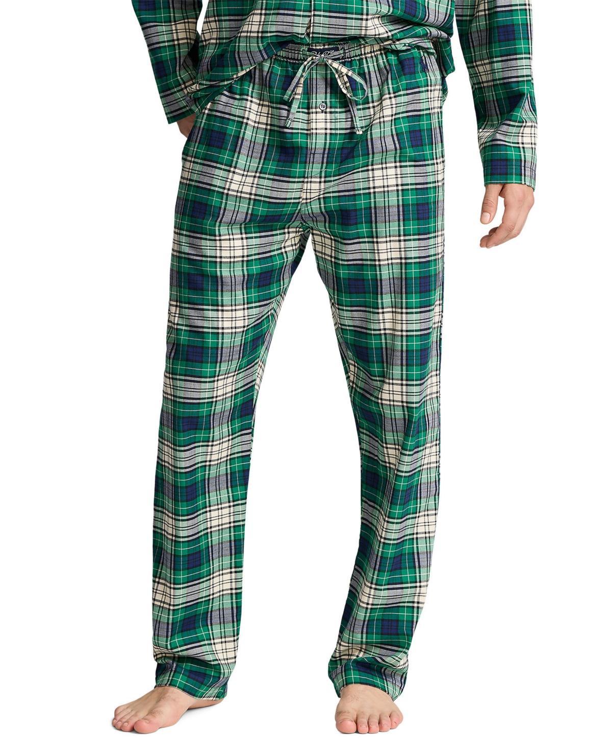 Polo Ralph Lauren Mens Plaid Flannel Pajama Pants - CASTLE HILL PLAID Product Image