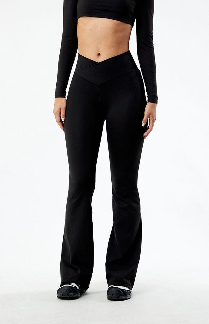 PAC 1980 Womens PAC WHISPER Active Crossover Flare Yoga Pants product image