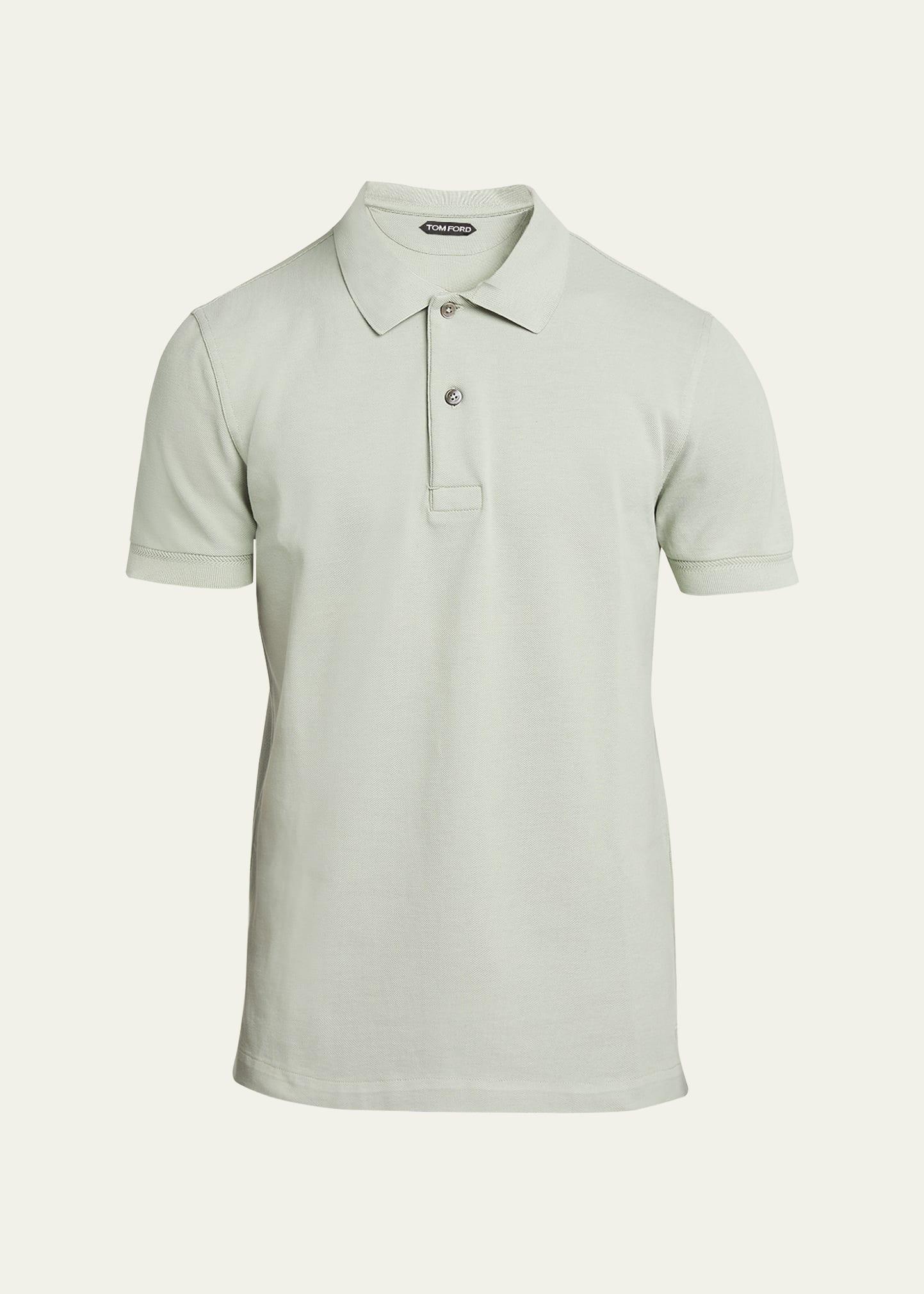 Mens Cotton Pique Polo Shirt Product Image