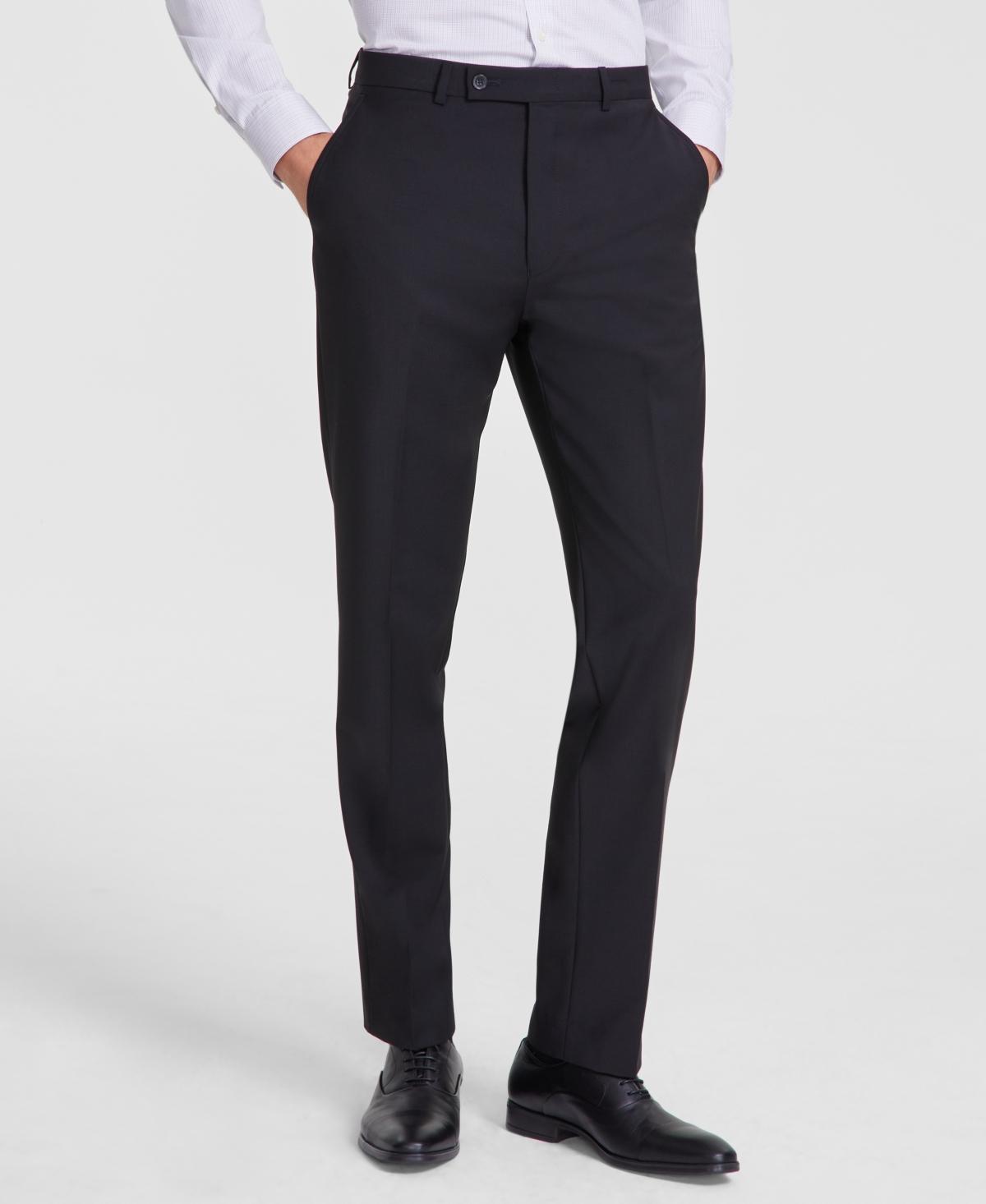 Calvin Klein Mens Slim-Fit Wool-Blend Stretch Suit Pants Product Image