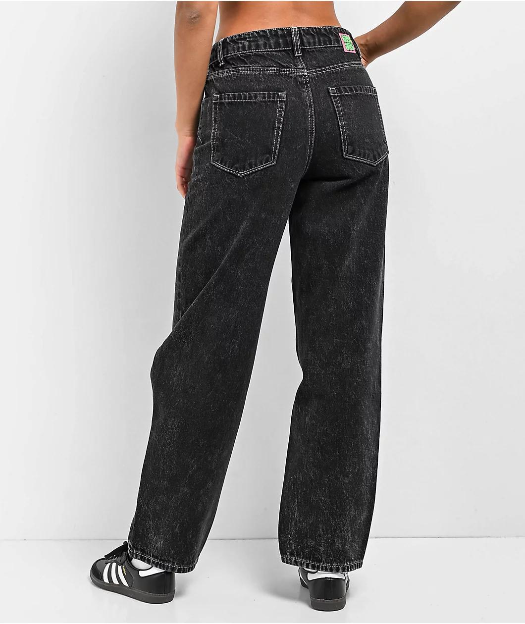 Empyre Tori Scorch Washed Black Skate Jeans Product Image