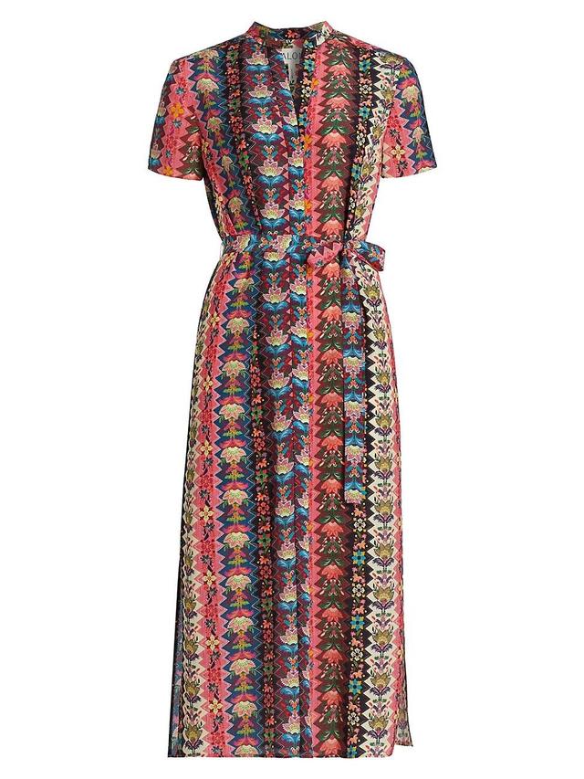 Womens Vicki Floral Wrap Midi-Dress Product Image