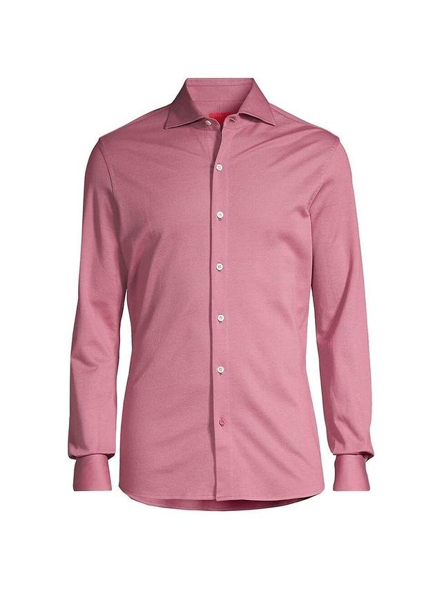 Mens Jersey Button-Front Shirt Product Image