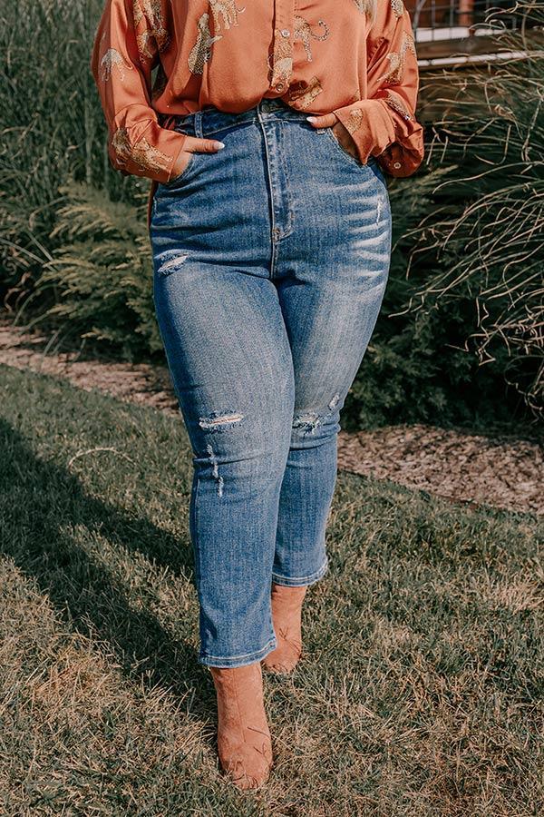 Risen The Hartlen High Waist Distressed Jean Curves Product Image