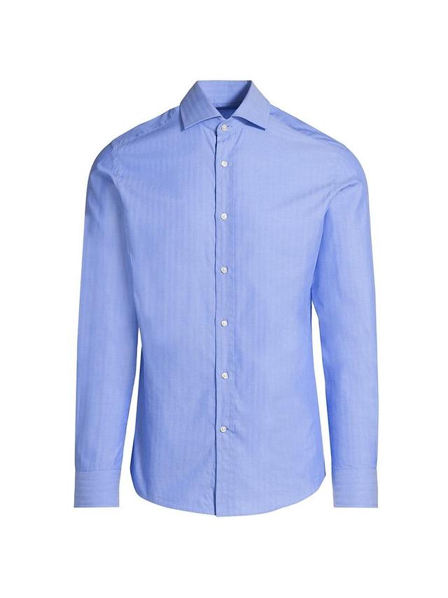 Mens Cotton Button-Front Shirt Product Image