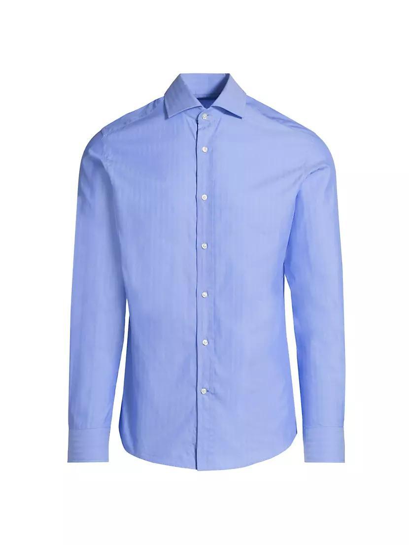 Cotton Button-Front Shirt Product Image