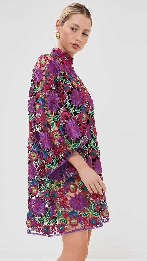 La Vie Style House Embroidered Florals Mini Caftan | Shopbop Product Image