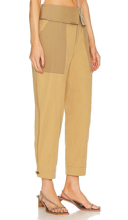 Foldover Wide-Leg Trousers Product Image