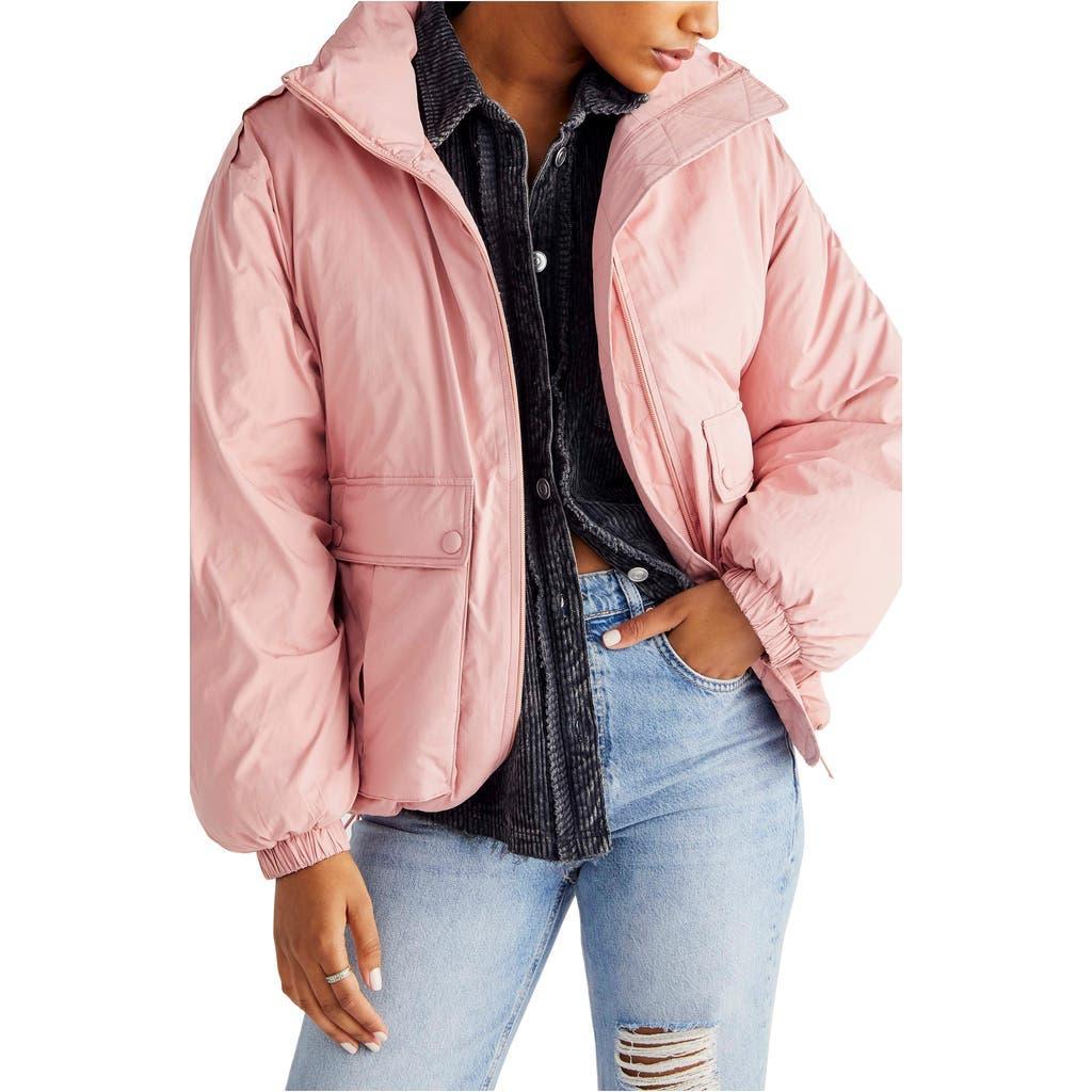 Duvet Bomber Jacket In Faded Rose Product Image