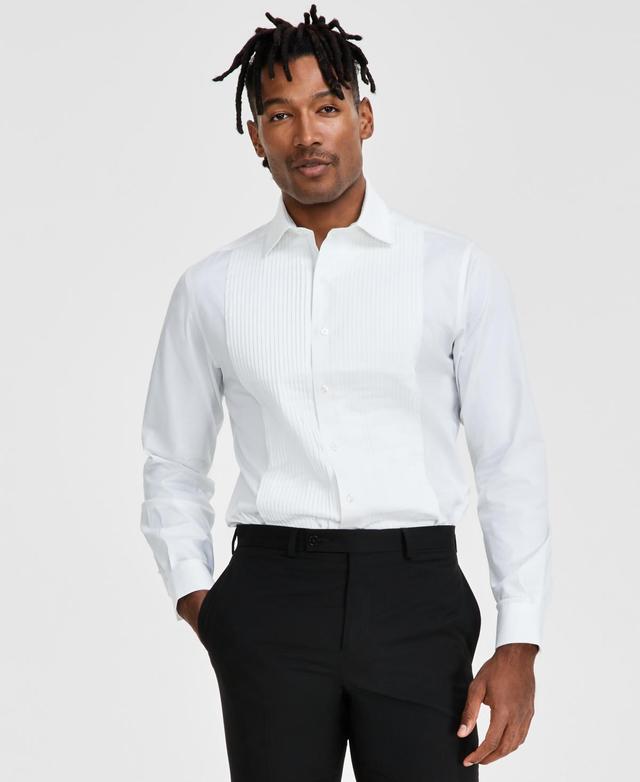 Alfani Mens Slim-Fit Solid Tuxedo Shirt, Created for Macys Product Image