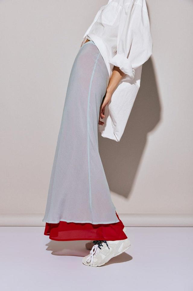 Sanne Maxi Skirt Powder Blue Product Image