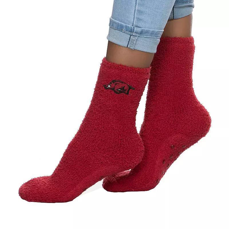 Womens ZooZatz Arkansas Razorbacks Fuzzy Team Crew Socks Product Image