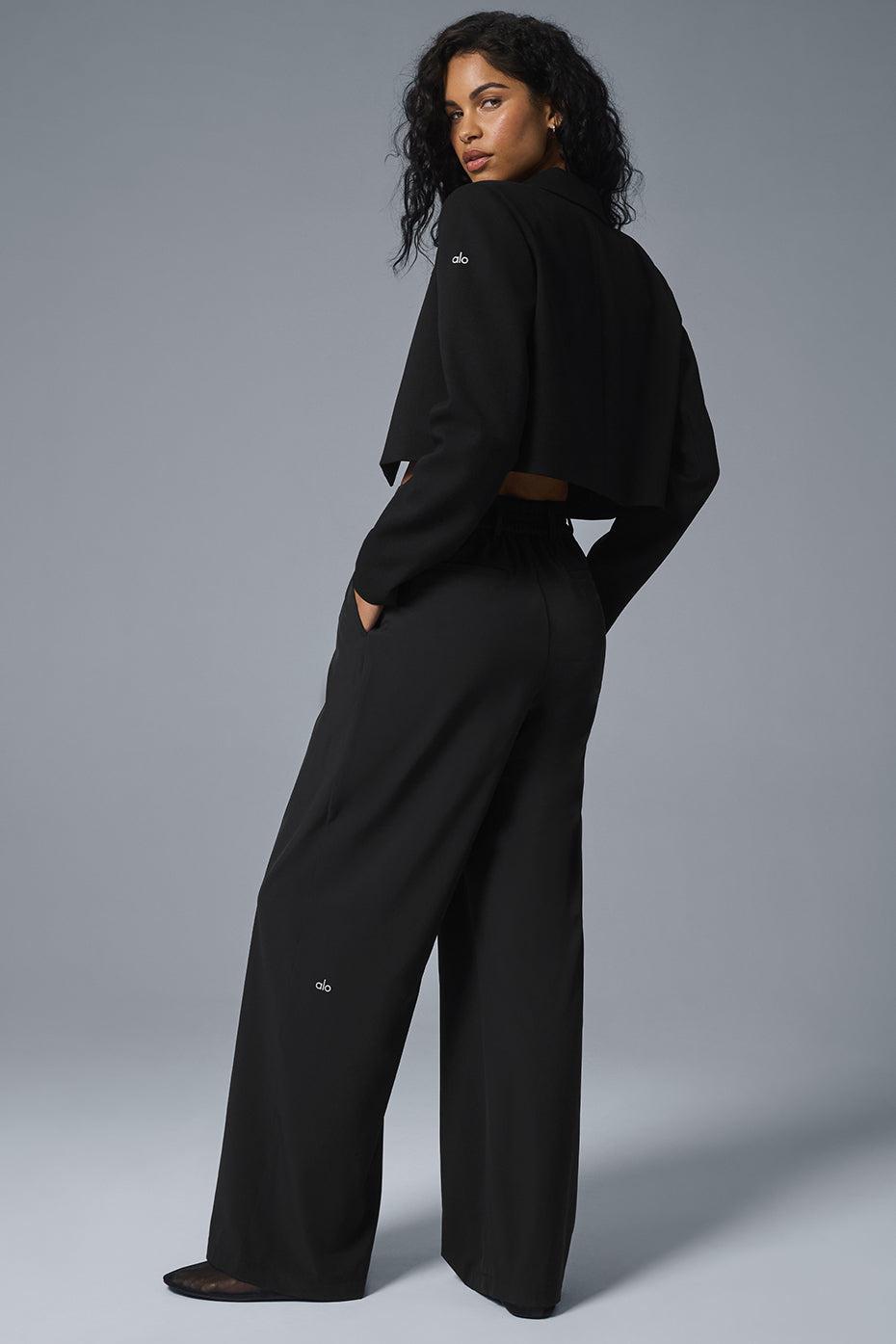 Cropped First-Class Blazer - Black Female Product Image