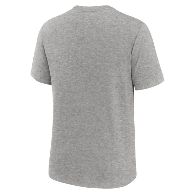 Nike Mens Heather Gray Los Angeles Chargers Blitz Tri-Blend T-Shirt Product Image