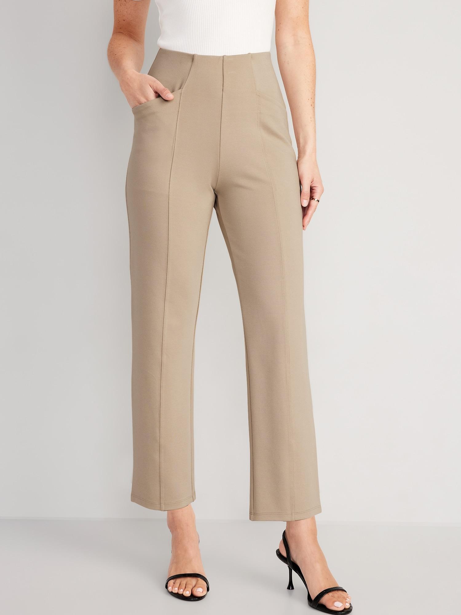 Extra High-Waisted Stevie Straight Taper Ankle Pants for Women product image