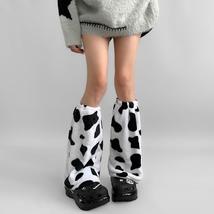 Cow Print Leg Warmers Product Image