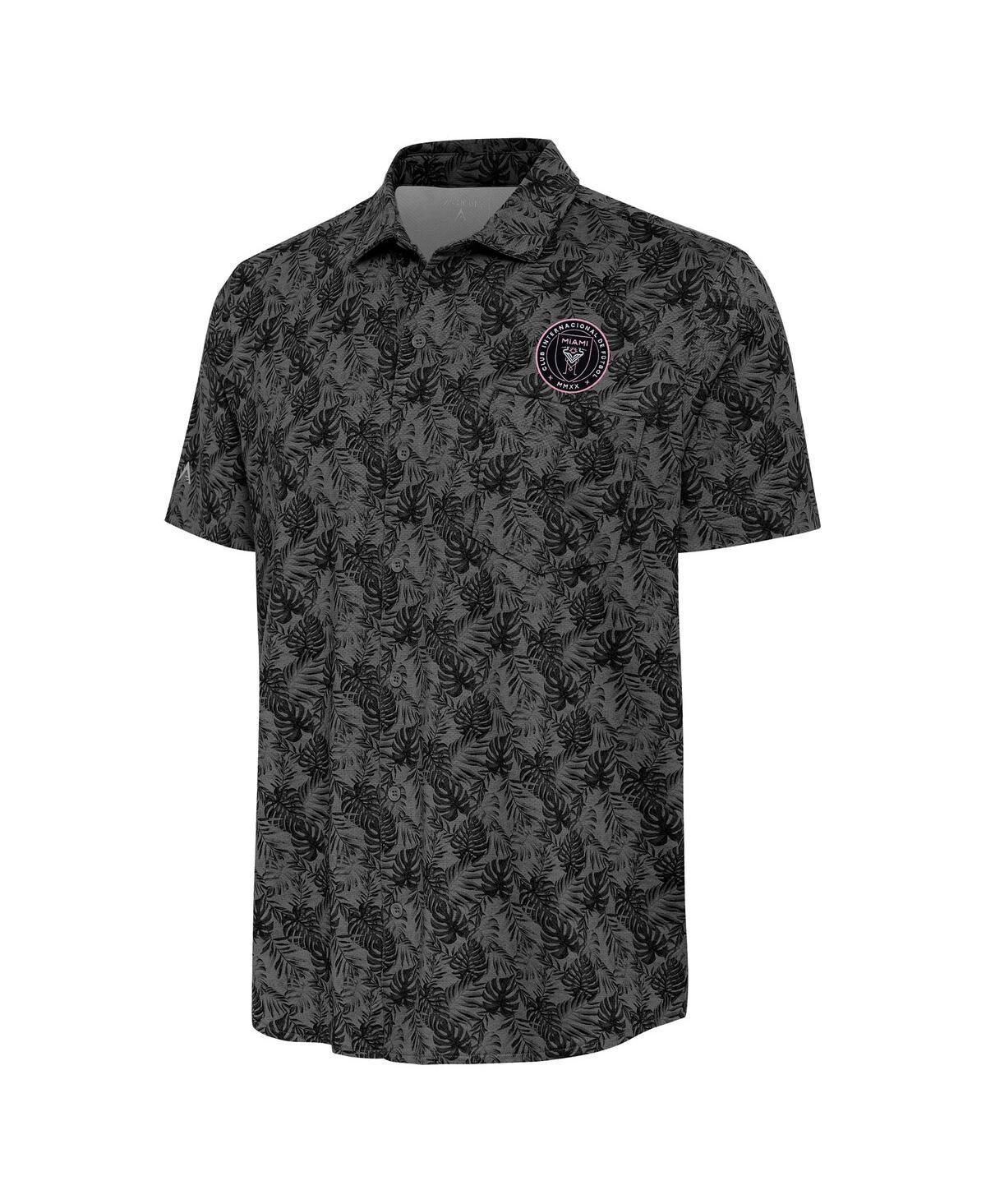 Mens Antigua Black Inter Miami Cf Tampa Button-Up Shirt Product Image