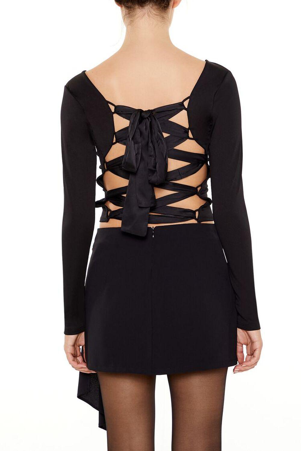 Lace-Up High-Neck Top | Forever 21 Product Image