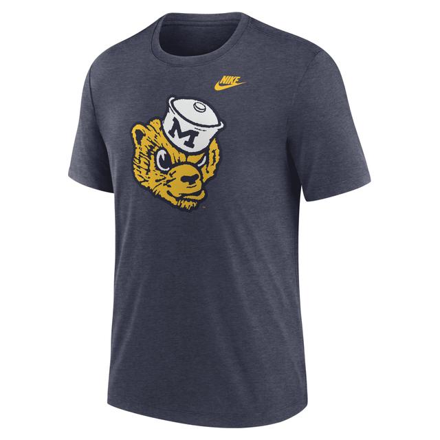 Michigan Wolverines Blitz Evergreen Legacy Primary Nike Men's College T-Shirt Product Image