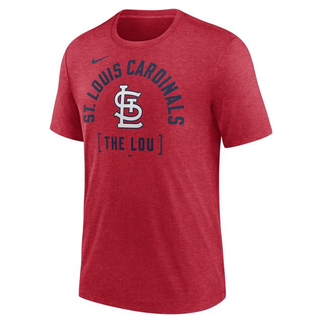 Mens Nike Heather St. Louis Cardinals Swing Big Tri-Blend T-Shirt Product Image