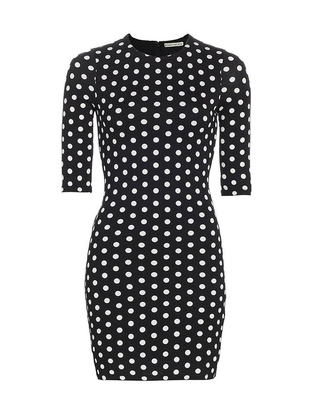 Womens Delora Polka-Dot Minidress Product Image