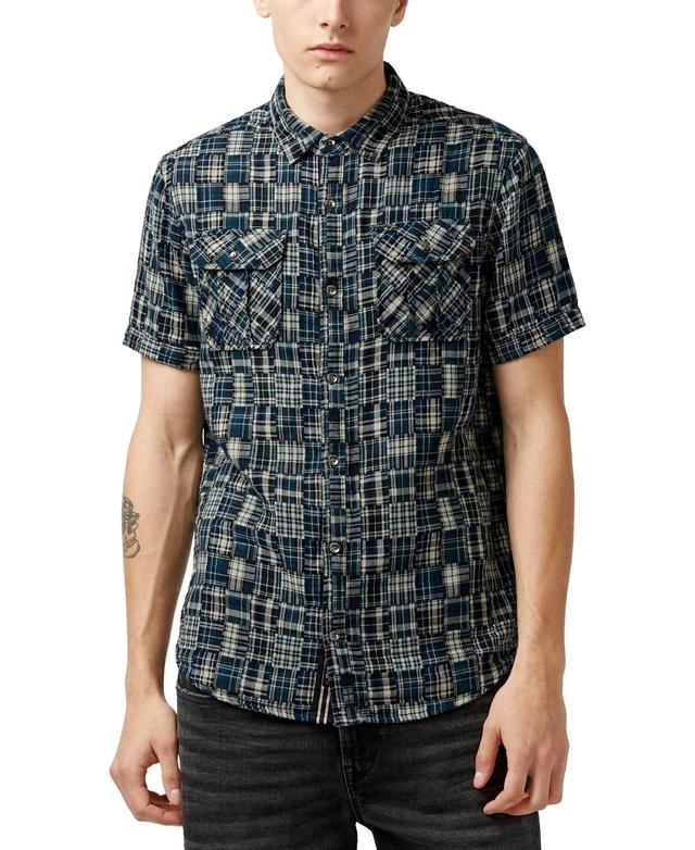 Buffalo David Bitton Mens Soqut Loose Weave Plaid Shirt Product Image