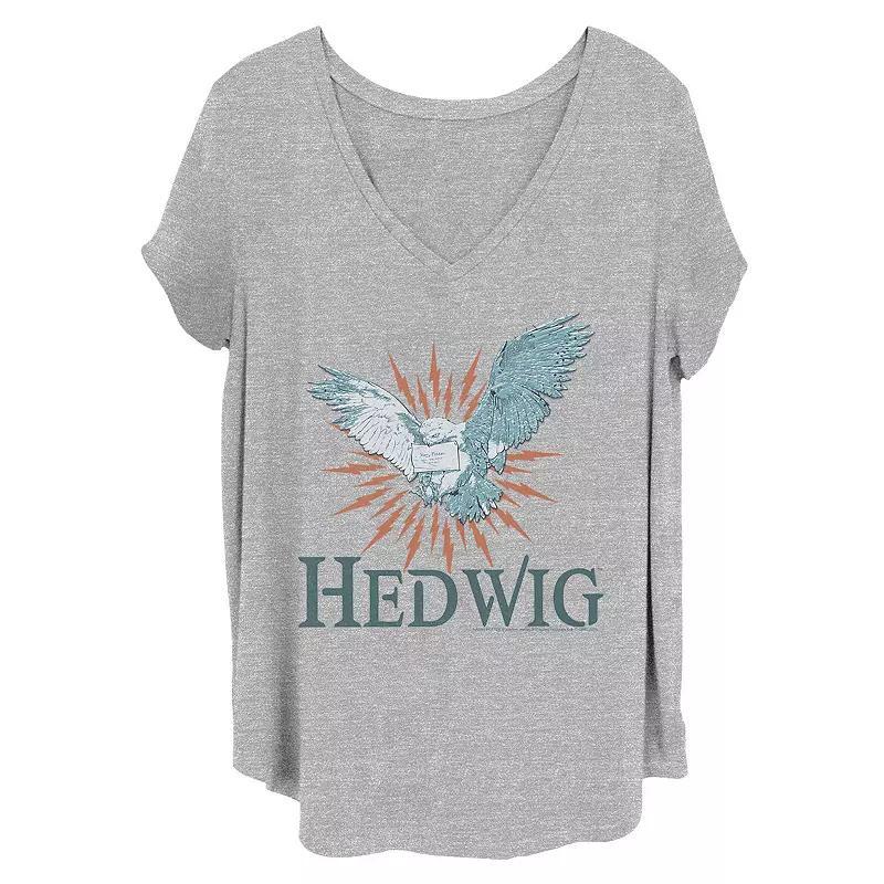 Juniors Plus Size Harry Potter Hedwig Graphic Tee, Womens Product Image