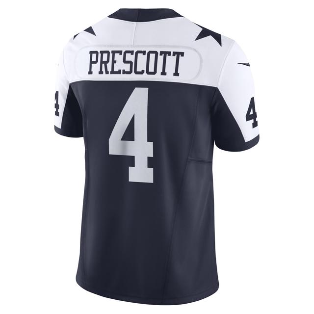 Mens Nike Dak Prescott Navy Dallas Cowboys Vapor F.u.s.e. Limited Jersey - Navy Product Image