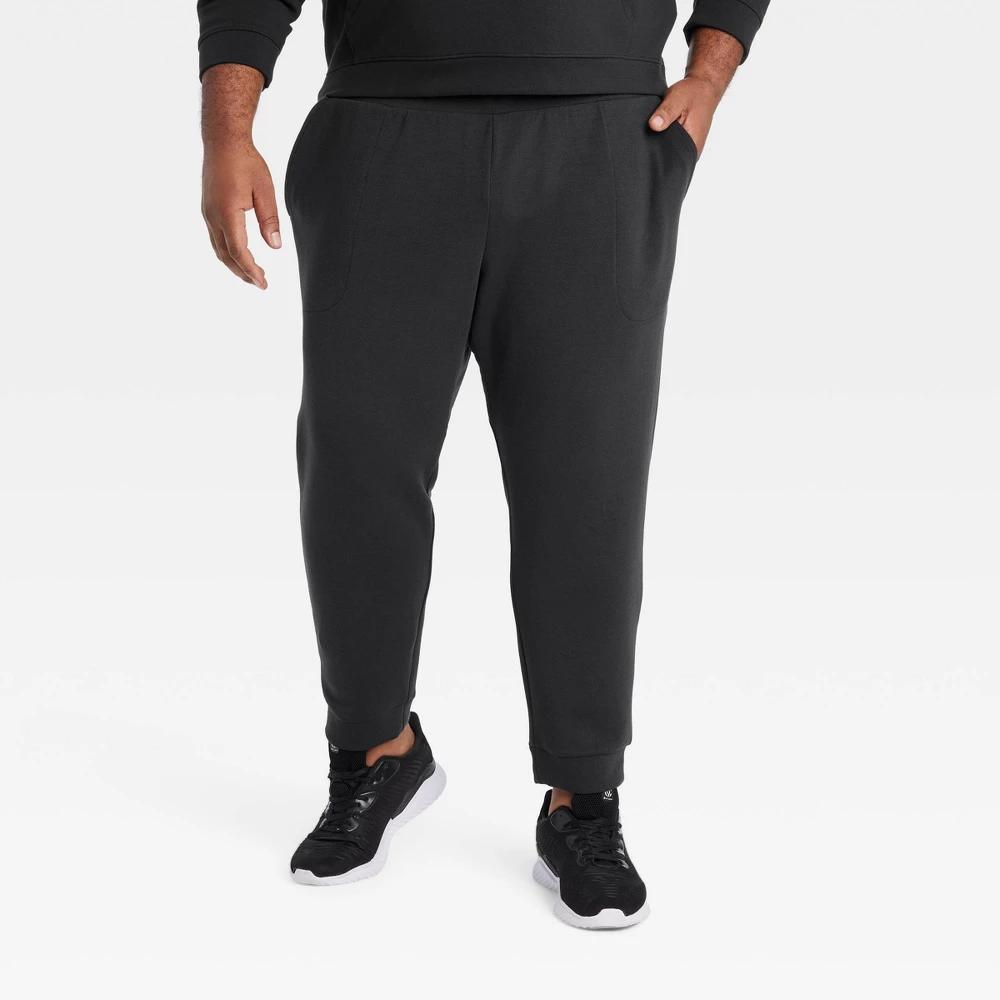 Mens Big Mesh Spacer Jogger Pants - All In Motion Black 2XL Product Image