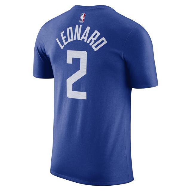 Mens Nike Kawhi Leonard Royal La Clippers Icon 2022/23 Name and Number Performance T-shirt Product Image