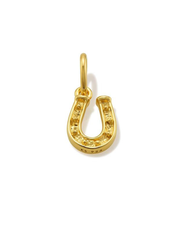 Small Horseshoe Charm in 18k Gold Vermeil Product Image