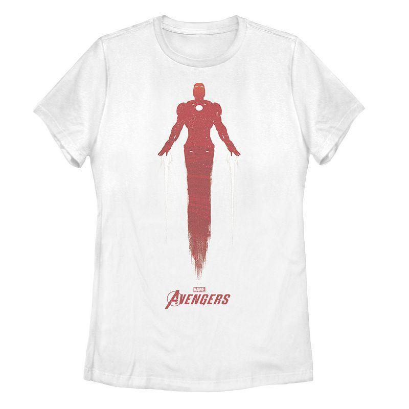 Juniors Marvel Avengers Game Iron Man Silhouette Tee, Girls Product Image