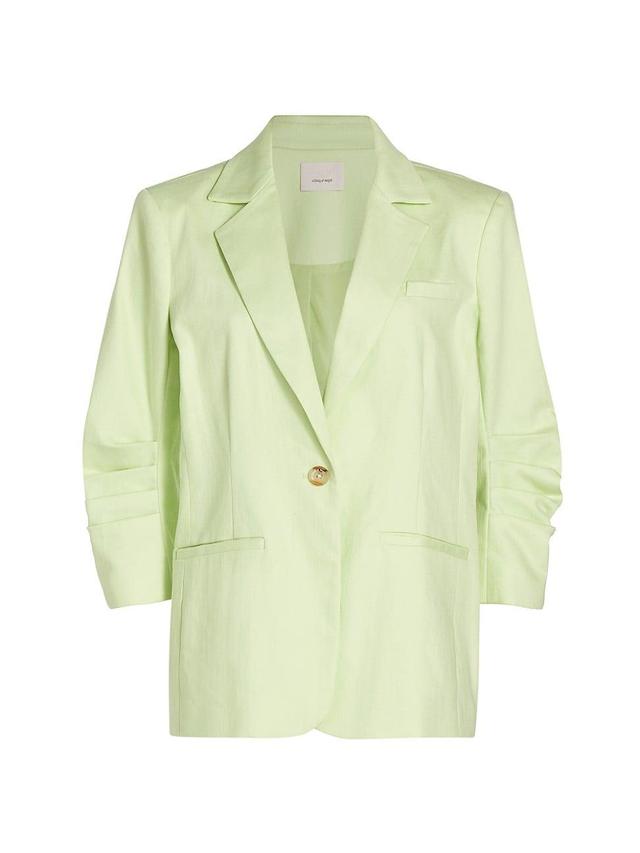 Womens Khloe Denim Blazer - Frosty Spruce - Size 4 Product Image