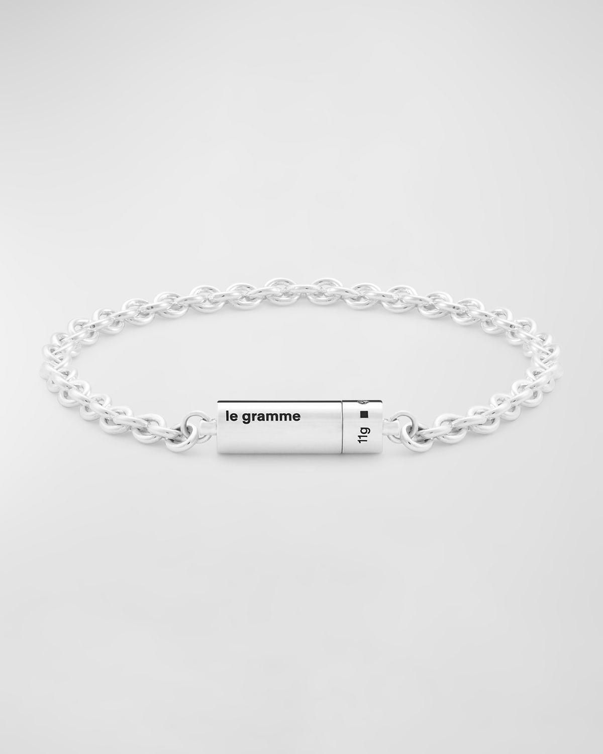 Mens Polished Cable Chain Bracelet Product Image