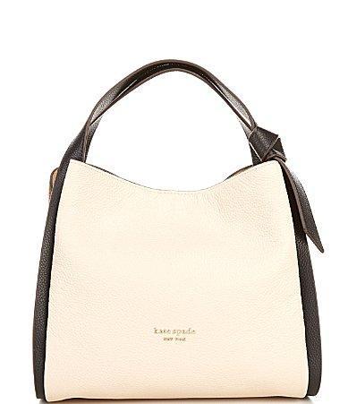 kate spade new york knott large colorblock leather handbag Product Image