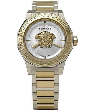 Versace Womens Medusa Deco Quartz Analog Two Tone Stainless Steel Bracelet Watch Product Image