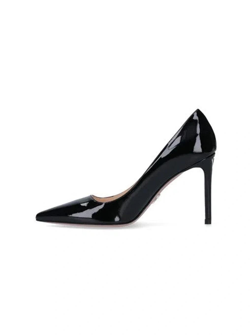 Pointed Black Patent Leather Pumps Product Image