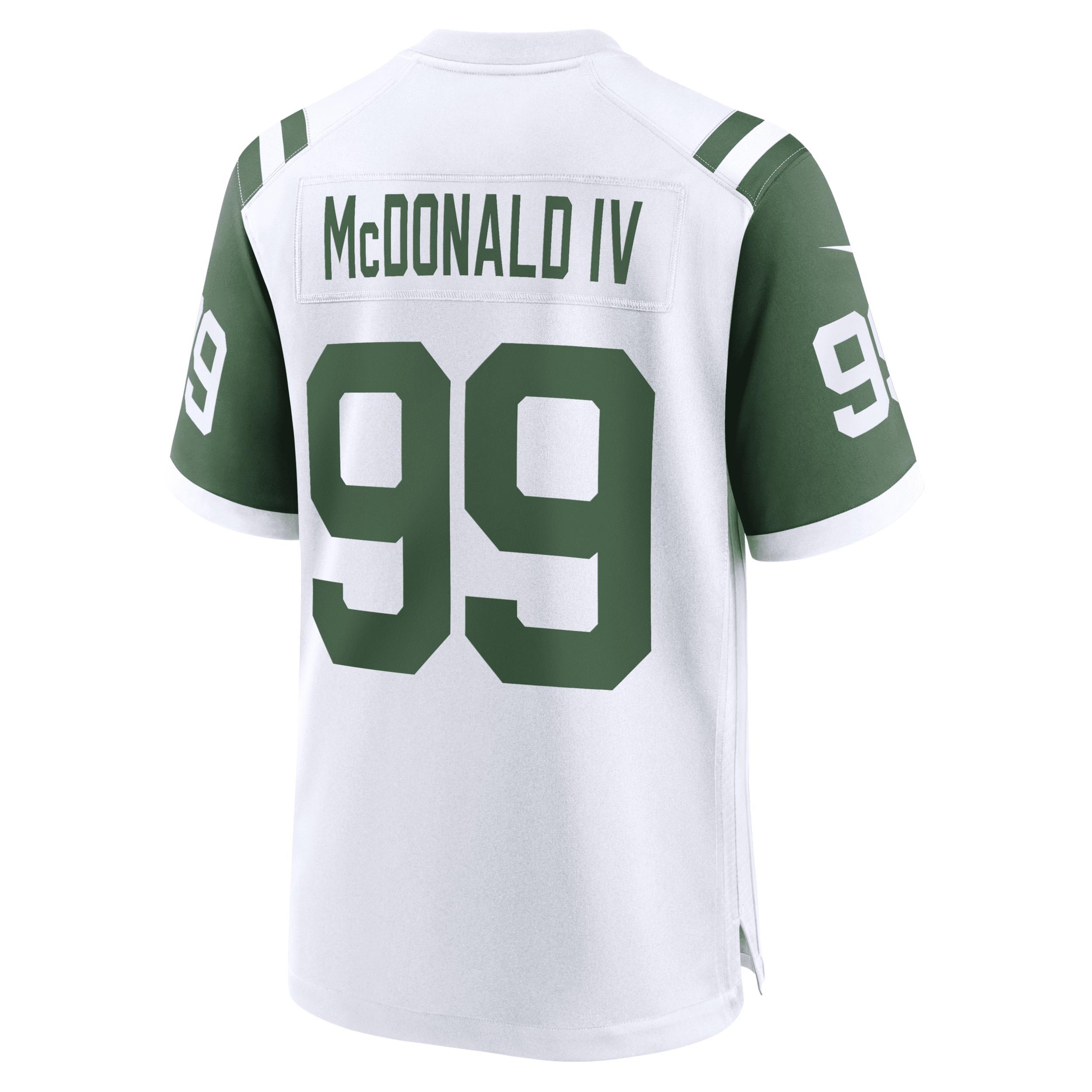 Nike Mens NFL New York Jets (Will McDonald IV) Game Football Jersey Product Image